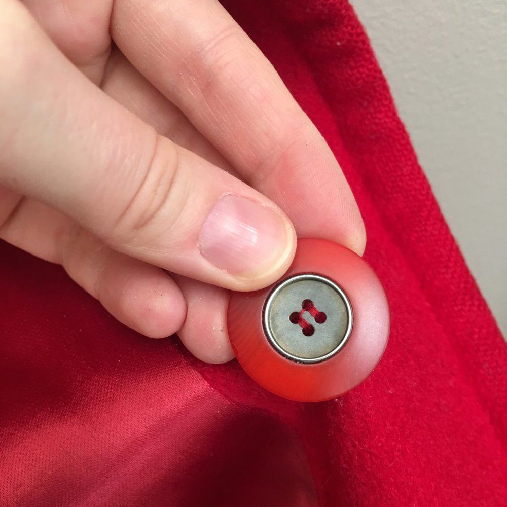 SOLD ELSEWHERE - 1950s/60s Vintage D'Allards 100% Wool + Black Trim Jacket/Coat - Picture 9 of 9